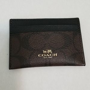 Coach Slim Signature card case